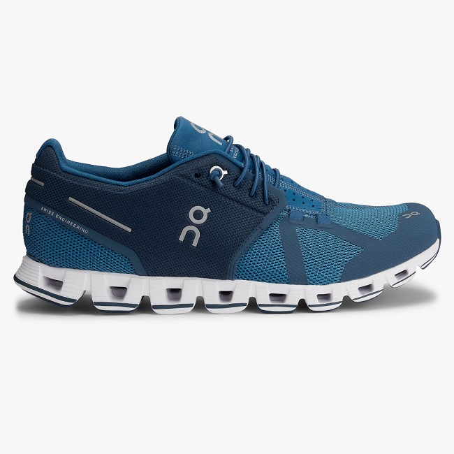 ON Cloud Mens - Men's Road Running Shoes NZ-25480 Blue/Denim